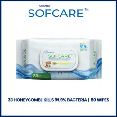 SOFCARE antibacterial wipes for hygienic cleaning and surface disinfection